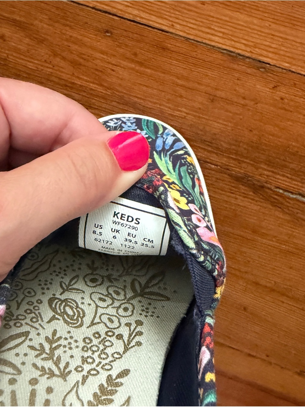 Keds x Rifle Paper Co Slip-On Sneakers - Floral - Picture 5 of 7